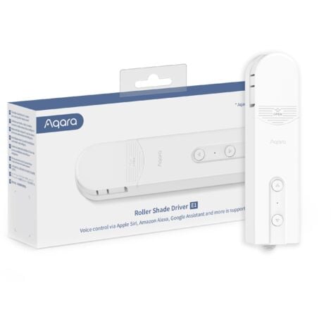 Aqara E1 interruptor de persiana enrollable, control inteligente de cortinas, control por voz, recargable, compatible con HomeKité/Alexa/Google/IFTTT