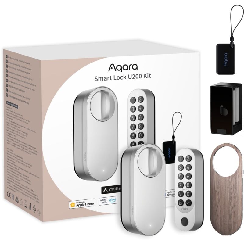 Smart Lock U200 Silver Smart Door Lock de - Aqara