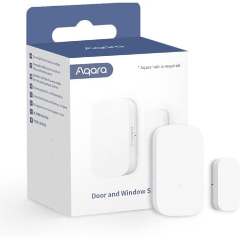 Aqara T1 Detector de apertura de puertas y ventanas,conexión Zigbee,alarma de seguridad inteligente para el hogar, compatible con Apple HomeKit/Alexa/IFTTT