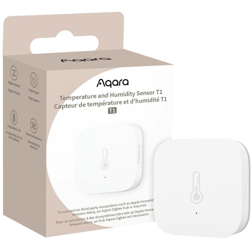 Image of Sensore di temperatura e sensore di umidità TH-S02D Bianco Apple HomeKit, Alexa, Google Home - Aqara