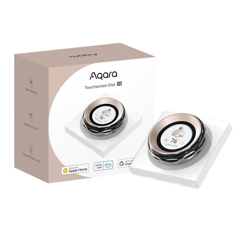 Aqara - Bouton à écran tactile V1 ue, 2 interrupteurs électriques et 6 interrupteurs sans fil, réglage précis, contrôle jusqu'à 18 appareils