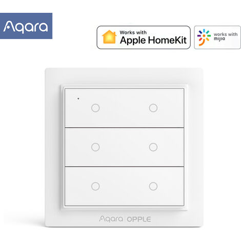 AqaraOPPLE Wireless Switch Smart Homekit Funktioniert mit Home App Magnetischer Wandschalter Zigbee 3.0