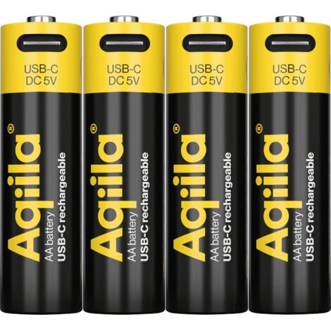 Aqiila AA Batterie USB-C® Li-Ion 2000 mAh 1.5 V 4 pc(s)