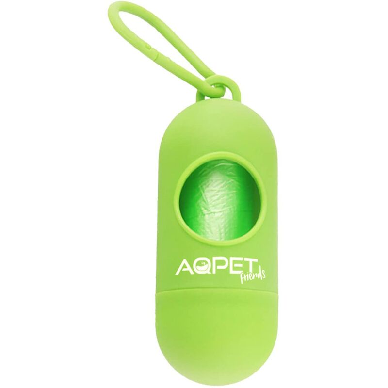 Image of AQPET Dispenser in platica sacchetti igienici per animali - Inclusi sacchetti compostabili, 8050327305915