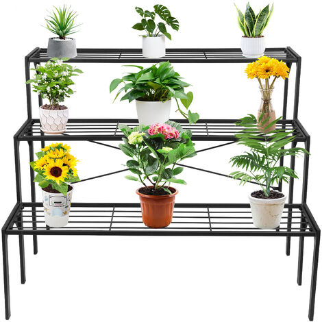 Plante en bois Stand Intérieur 6 Niveaux Plante Étagère Fleur Rack  Titulaire