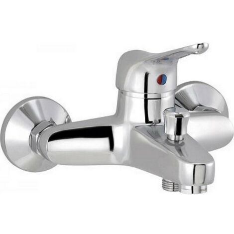 Aqua+ 5215CECR - Miscelatore vasca/doccia nudo a parete - serie NEPTUNE - cromo