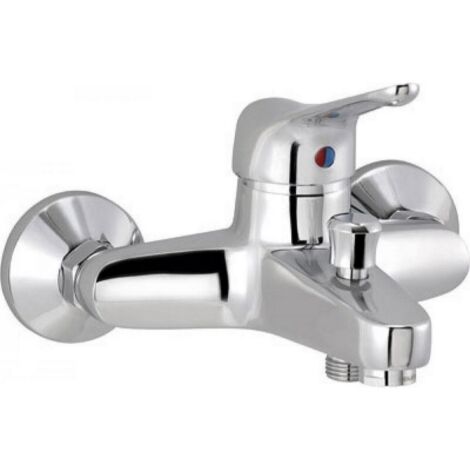 Aqua+ 5215CECR – Wand-Badewannen-/Brausebatterie – Serie NEPTUNE – Chrom