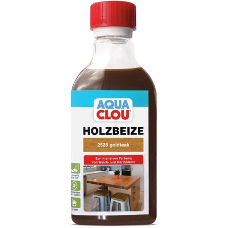 Aqua Clou Holzbeize 250 ml, goldteak Beize Beizen Holz Innen