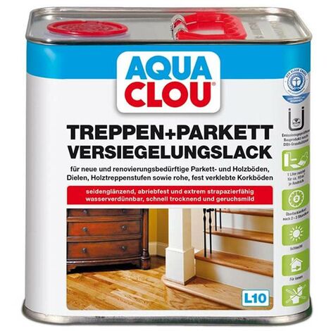 Aqua Clou Treppen- und Parkett Versiegelungslack 2,50 Ltr.