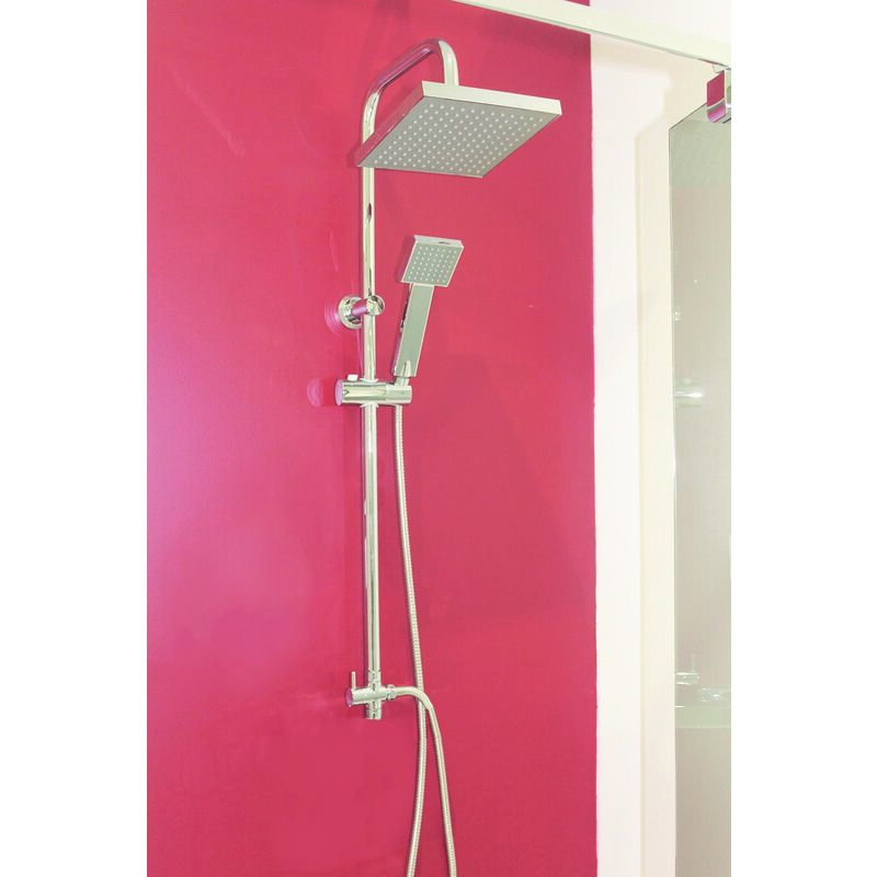 Ondee - Kit barre de douche sans mitigeur celo - H95xL26cm - Finition chromé