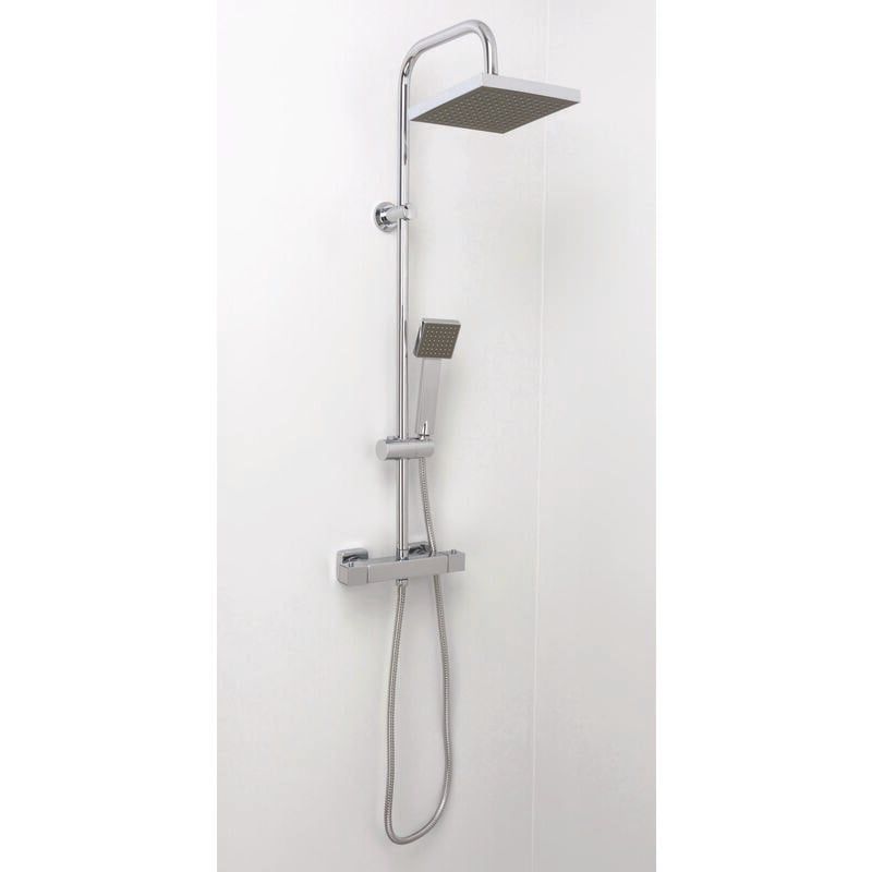 Ondee - Kit barre de douche avec mitigeur celo - H95xL26cm - Finition chromé