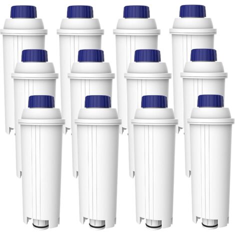 AQUA CREST Coffee Machines Water Filter, Replacement for De'Longhi® DLSC002, SER3017 & 5513292811 - Including Versions of ECAM, ESAM, ETAM Series (12)