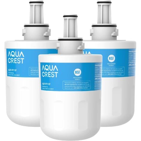 AQUA CREST DA29-00003F Refrigerator Water Filter, Compatible with Samsung® Aqua Pure Plus DA29-00003F, HAFIN1, DA29-00003A, DA29-00003B, DA29-00003A-B, DA61-00159A, DA97-06317A, Package May Vary (3) )