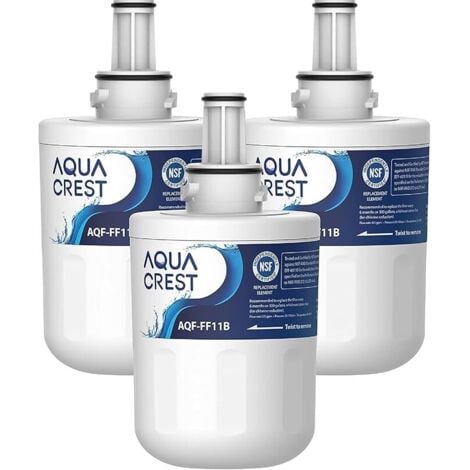 AQUA CREST DA29-00003G Filtre à Eau, Remplacement pour Samsung Aqua Pure Plus DA29-00003G, DA29-00003B, DA29-00003A, DA97-06317A, DA61-00159A, HAFCU1/XAA, HAFIN2/EXP, APP100, Forfait Peut Varier (3)
