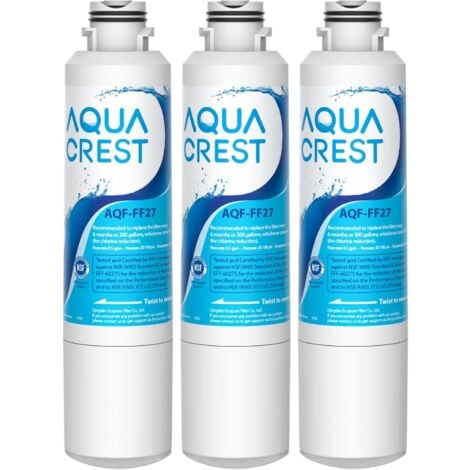 AQUA CREST DA29-00020B Filtre à Eau pour Réfrigérateur, Compatible avec Samsung® DA29-00020B, HAF-CIN EXP DA29-00020A DA29-00019A DA97-08006 DA97-08043ABC Kenmore46-9101 REFSVC AP527193 HDX-FMS-2 (3)