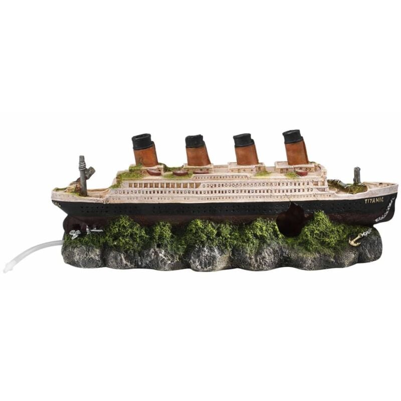

Titanic naufragado y piedra difusora 39x11x17cm 234/237601 - Multicolor - Aqua D'ella