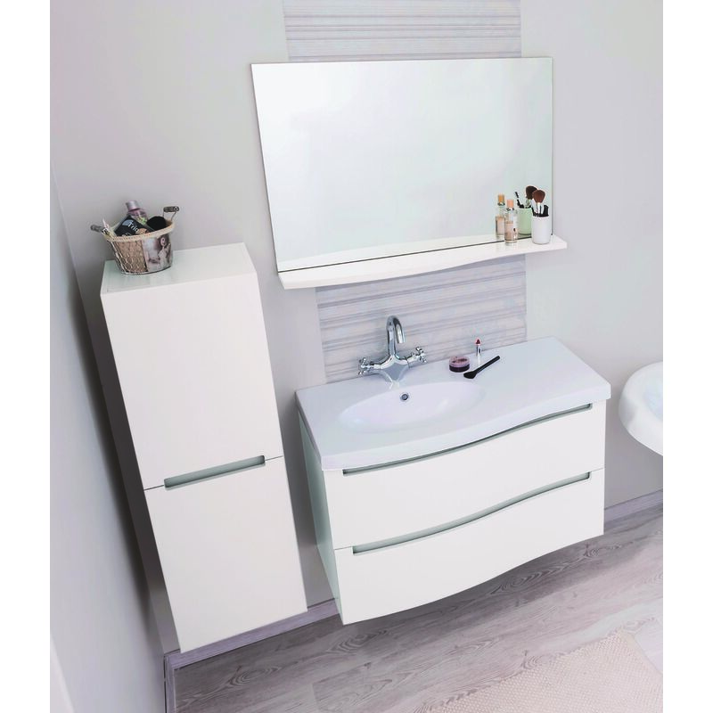 Ondee - Colonne suspendue italo blanche L30 x P35 x H110cm