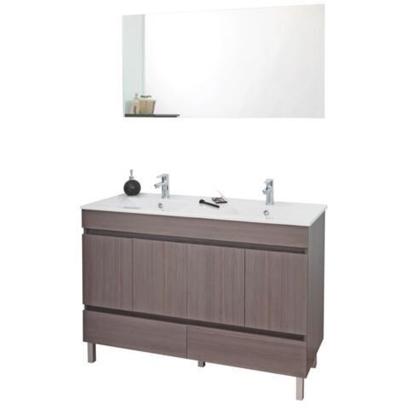 MEUBLE A POSER LANCELO 120 GRIS - gris fonce