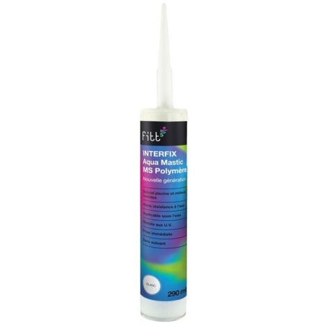 Aqua Mastic MS polymère blanc Interfix 290ml - FITT