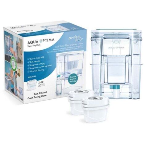 Aqua Optima dispensador de agua filtrada transparente 8,2 litros
