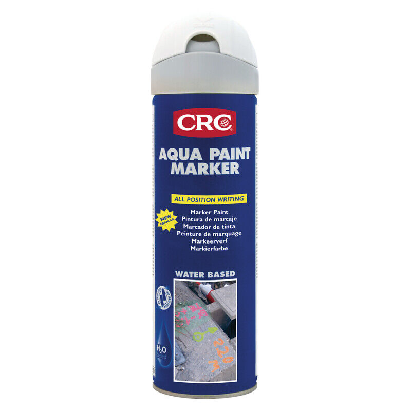 CRC - Peinture Aqua Paint en aérosol de 500 ml, jaune fluo