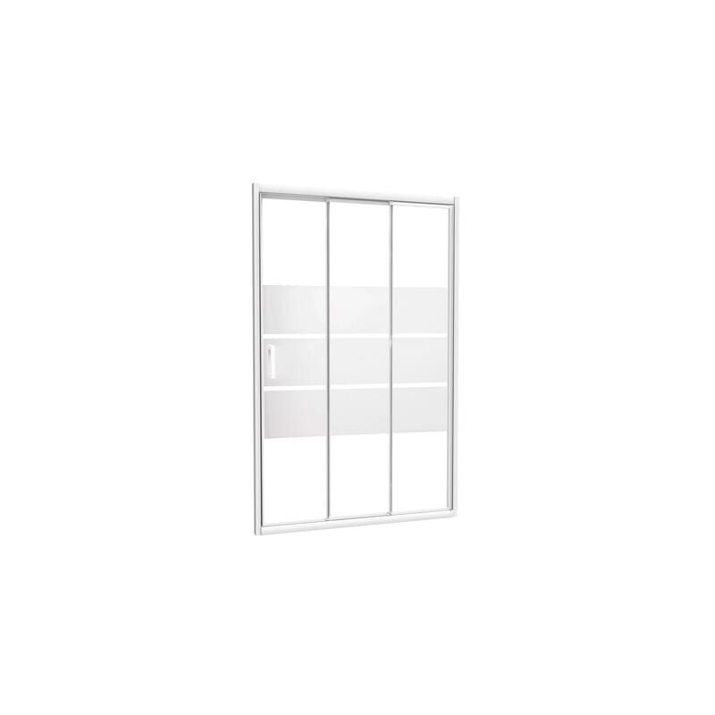 Ondee - Façade missi - Coulissante 3V - Finition Blanc - 120x185cm