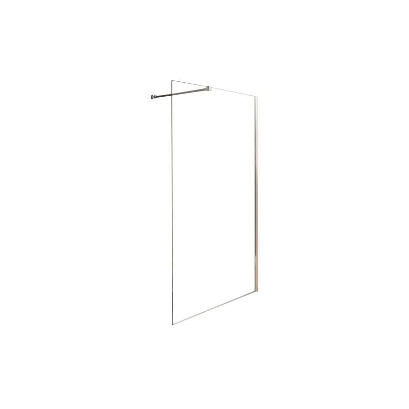 Paroi de douche italienne - Verre trempé 8mm - Transparent - 120x200cm
