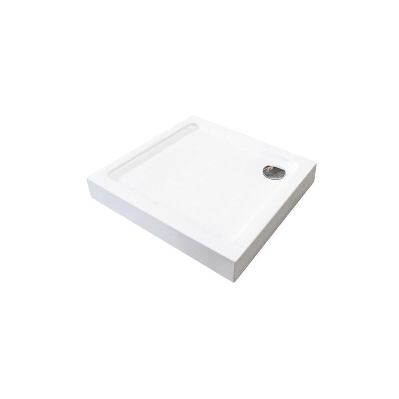 Ondee - Receveur lary - Antidérapant - 90x90X13cm - Acrylique - Blanc