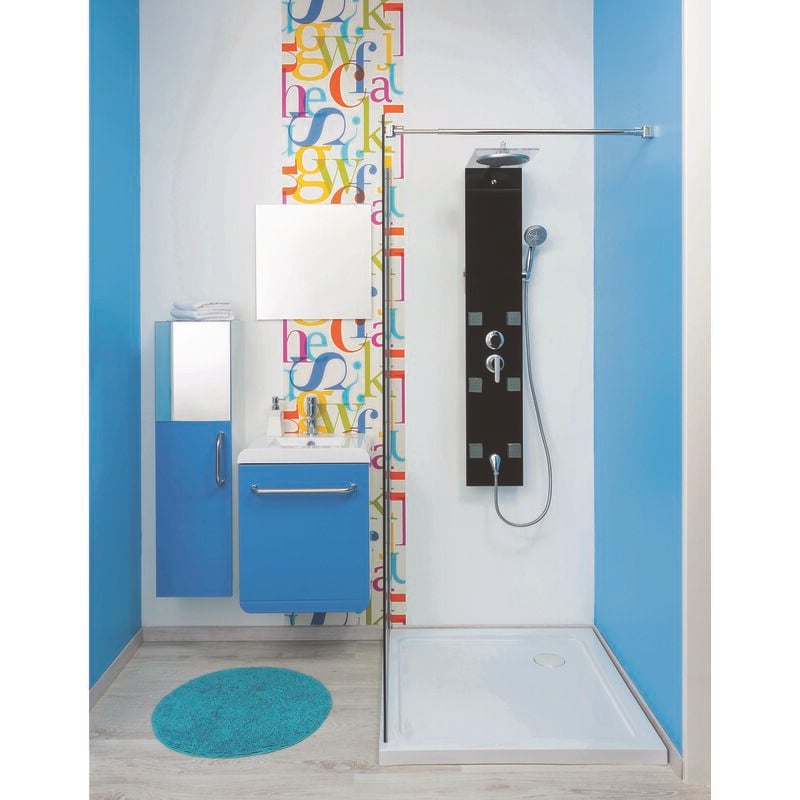 Ondee - Receveur yqua - 80x120cm - Acrylique - Blanc - Extra-plat