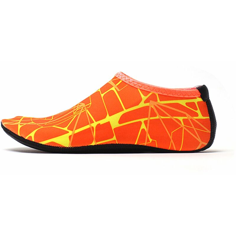 

Aqua Socks Calcetines de buceo descalzos Zapatos para playa al aire libre Natacion Surf Snorkeling Buceo con escafandra,Naranja, S