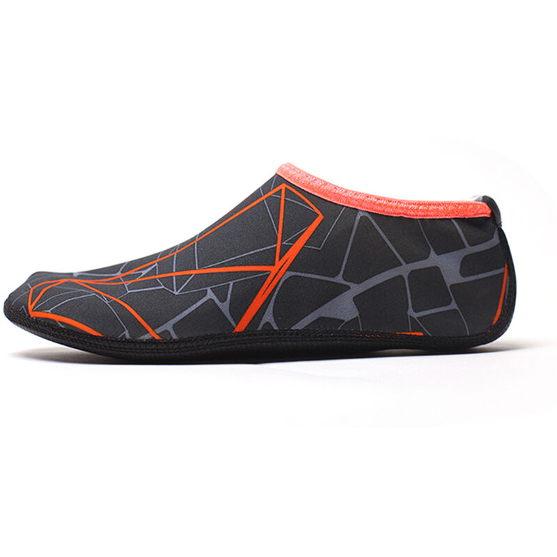 

Aqua Socks Calcetines de buceo descalzos Zapatos para playa al aire libre Natacion Surf Snorkeling Buceo con escafandra,Gris y naranja, XXXL