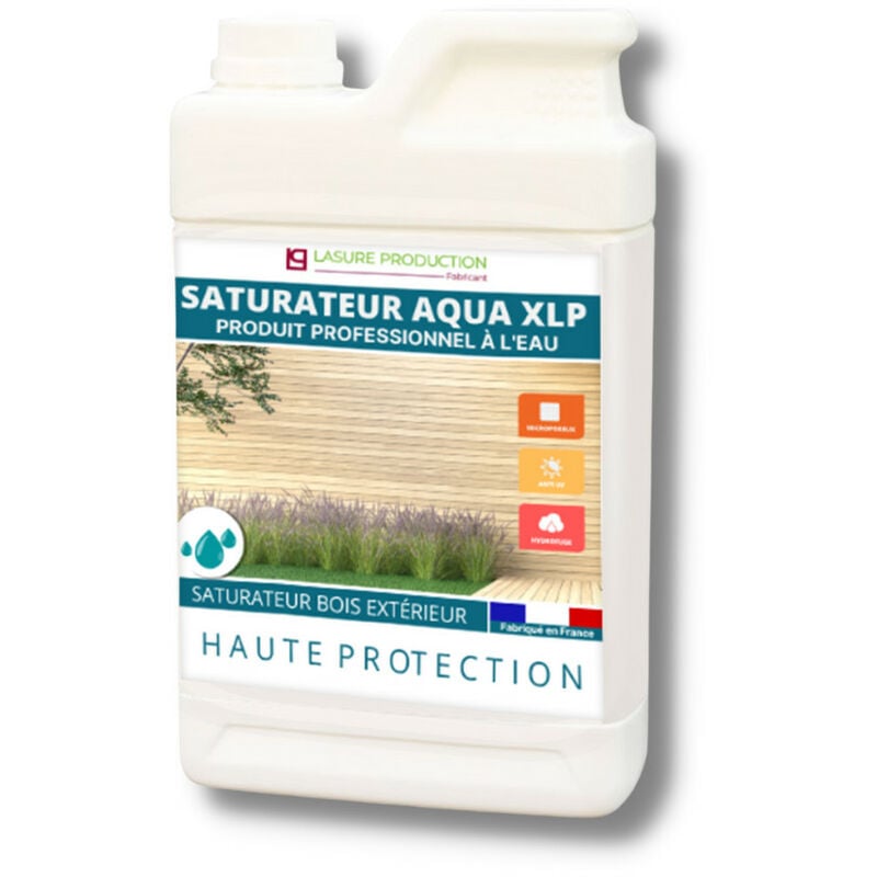 Lasure Production - aqua xlp saturateur NATUREL-Blanc Cérusé--Bidon de 5 l