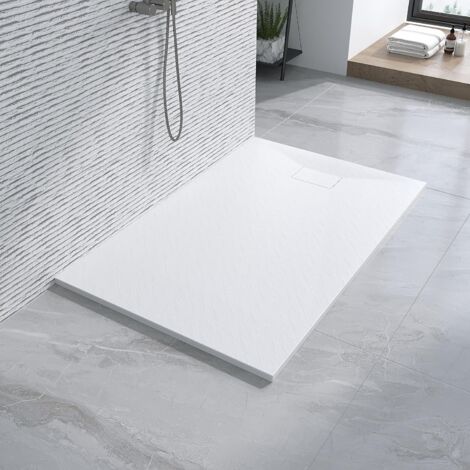 AQUABATOS rechteckig, modern-design brausewanne weiße extra-flach 140x90cm