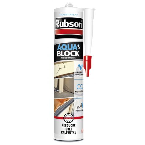 Aquablock Mastic Transparent 280ml - Rubson
