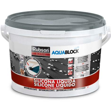 Aquablock Silicone Liquido SL3000 Grigio RUBSON 5 kg