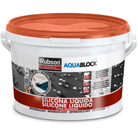 Aquablock Silicone Liquido SL3000 Terracotta RUBSON 5 kg