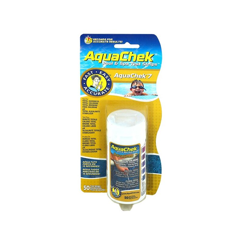 AQUACHEK  7 Fonctions 50 Bandes de Cat&eacute;gorie Analyse de l'eau