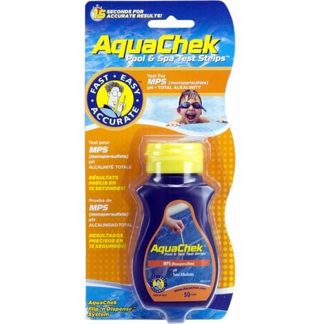 Aquachek Orange : Oxygène actif (x50 Bandelettes)