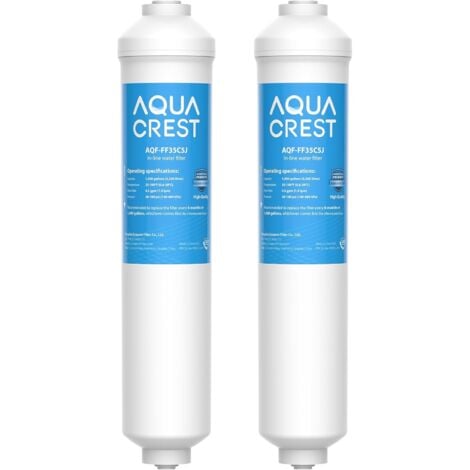 AQUA CREST AQUACREST DA29-10105J Filtre à Eau pour Réfrigérateur Remplacement pour Samsung® DA29-10105J HAFEX/EXP, DA2010CB DA99-02131B, Filtre à Eau en Ligne pour LG Samsung®Side by Side (2)