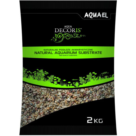 AQUAEL GRAVIER NATUREL MULTICOLORE 1,4-2MM 2KG