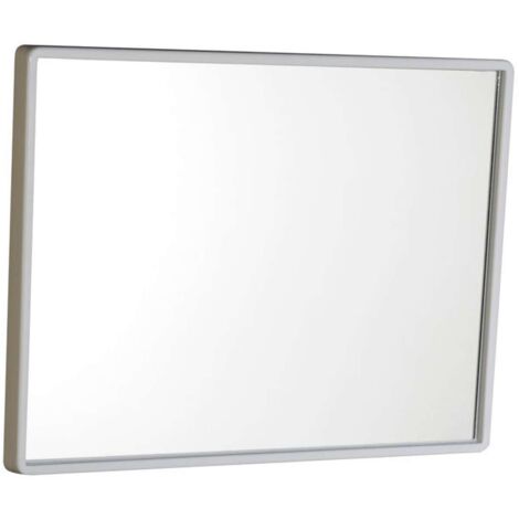 Aqualine Accesorios - Espejo 40x30 cm, marco de plástico blanco 22436