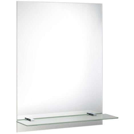Aqualine Accesorios - Espejo 60x80 cm, bisagras incluidas, con agujeros para estante 22430