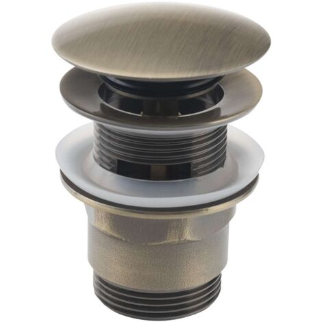 Aqualine Accesorios - Salida de lavabo, ClickClack, bronce TF7001A