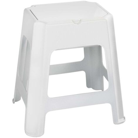 Aqualine Accessoires - Badhocker, mit Ablagefläche, weiß 90902W