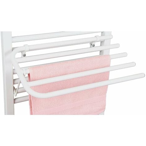 Aqualine Accessoires - Handtuchtrockner für Heizkörper, universal, glänzend weiß 25-03-SV450