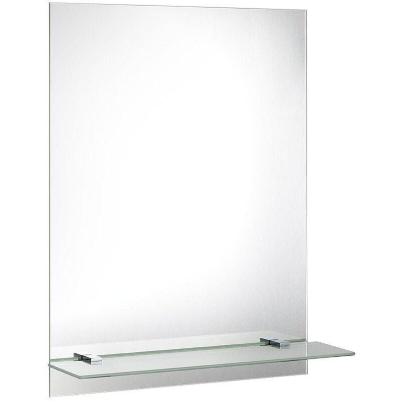 Accessoires - Miroir 600x800 mm, y compris les charnières, avec trous pour étagère 22430 - Aqualine