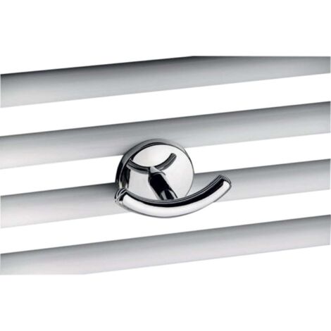 Aqualine Accessori - Appendino doppio per scaldasalviette, cromo 1801-23
