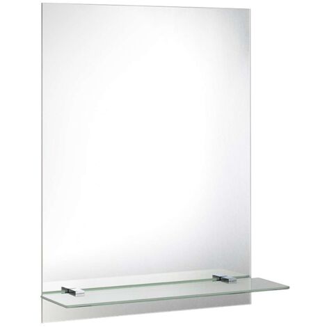 Aqualine Accessori - Specchio 60x80 cm, incluse le cerniere, con fori per mensola 22430