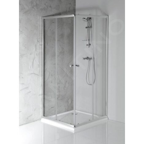 Aqualine Agga - Cabine de douche 90x90 cm, chrome/verre clair HLF909Y