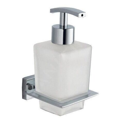 Aqualine Apollo - Distributeur de savon avec support, verre mat/chrome 1416-19